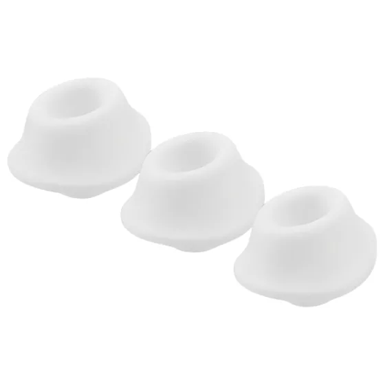 Womanizer Premium M - Replacement Suction Heads Set - White (3 Pieces)