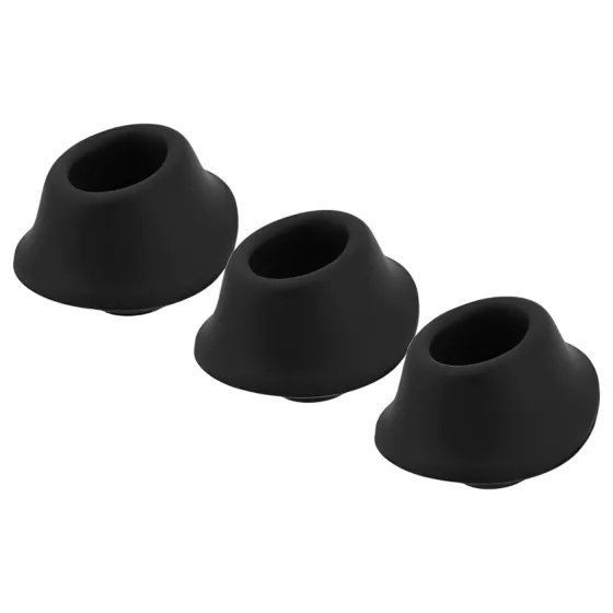 Womanizer Premium M - Replacement Suction Cap Set - Black (3pcs)