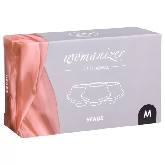 Womanizer Premium M - Replacement Suction Cap Set - Black (3pcs)
