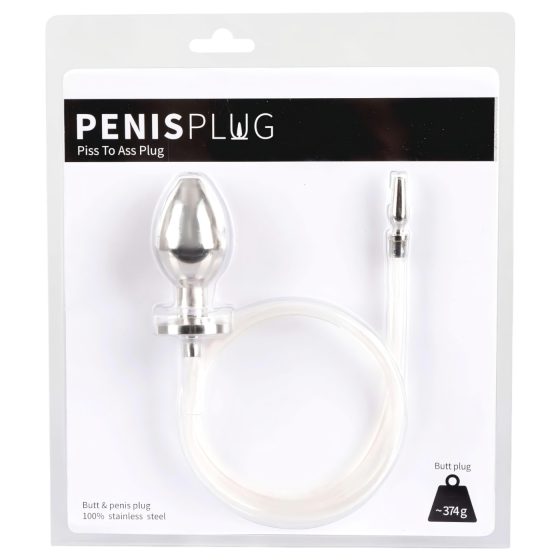 Hollow Anal Plug with Urethral Expander""