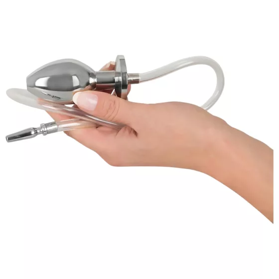 Hollow Anal Plug with Urethral Expander""