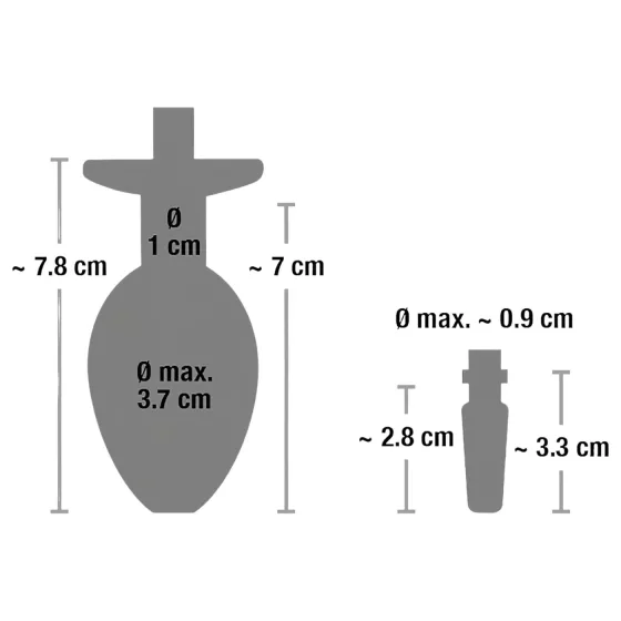 Hollow Anal Plug with Urethral Expander""