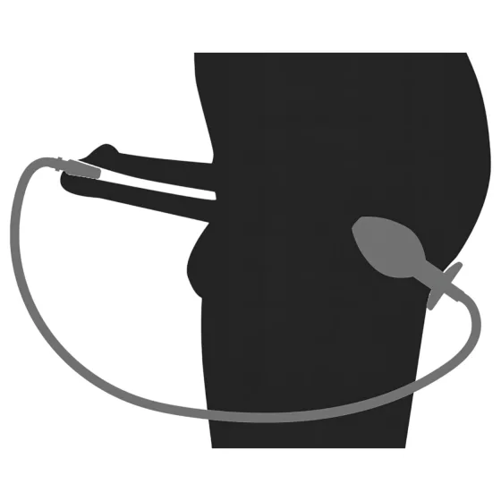 Hollow Anal Plug with Urethral Expander""