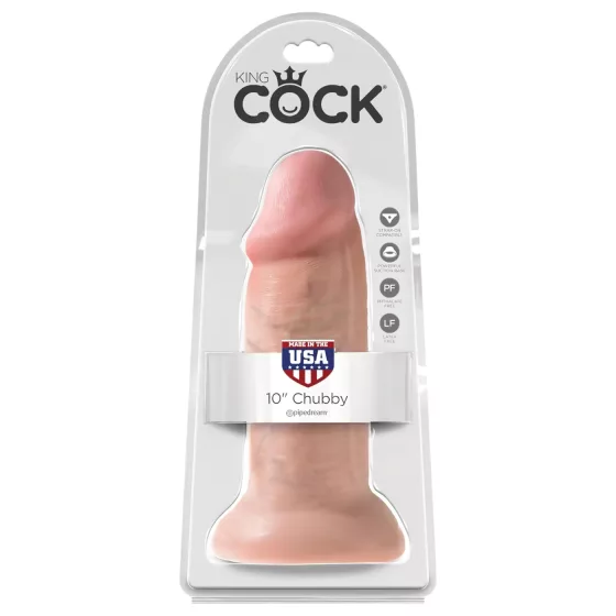 King Cock 10 Dildo (25cm) - Natural"