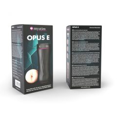   mystim Opus E Vagina - electric dildo masturbator (natural black)