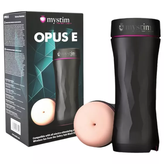 Mystim Opus E Anus - Electro Stimulation Masturbator (Natural-Black)
