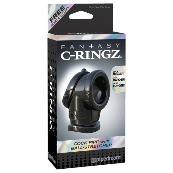 Fantasy Pleasure Ring and Stretcher (Black)