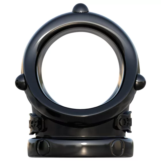 Fantasy Rock Hard - Penis Ring & Scrotum Stretcher (Black)