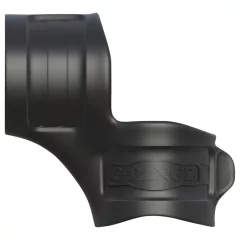 Fantasy Mr. Big - Black Silicone Penis and Testicle Ring Set