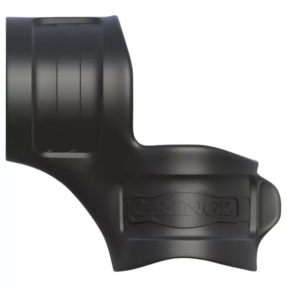 Fantasy Mr. Big - Black Silicone Penis and Testicle Ring Set