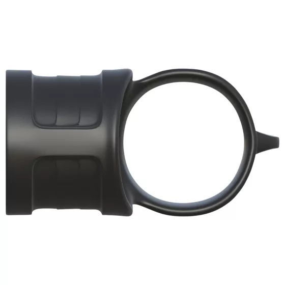 Fantasy Mr. Big - Black Silicone Penis and Testicle Ring Set