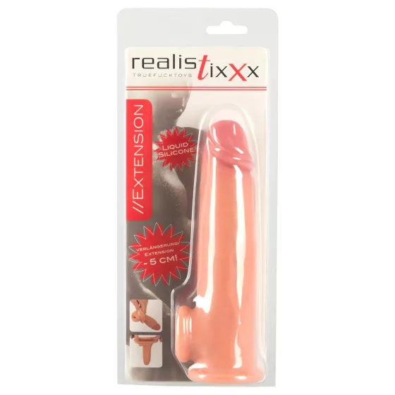 Realistixxx - Natural 19cm Extension Sleeve with Erection Ring