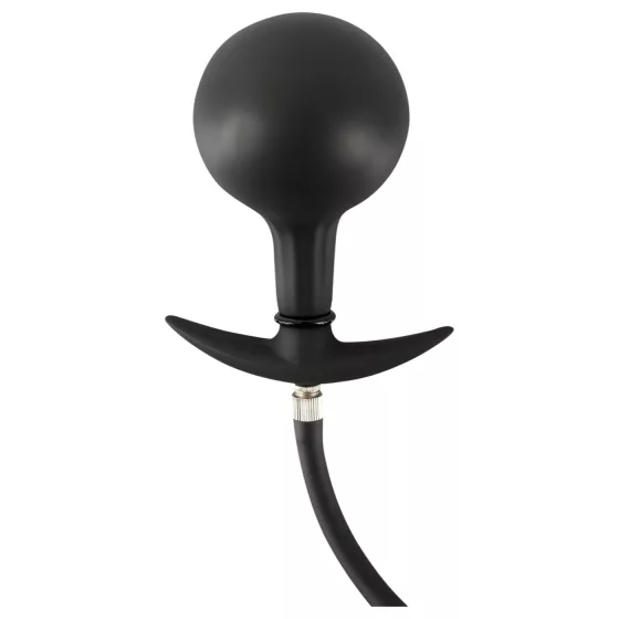 You2Toys - Black Inflatable Beaded Anal Plug
