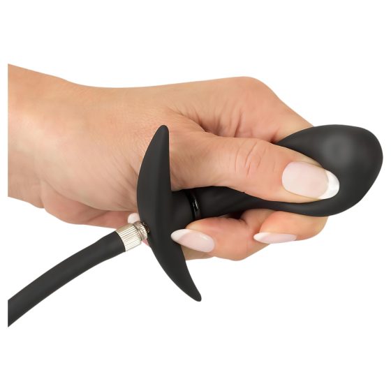 You2Toys - Black Inflatable Beaded Anal Plug