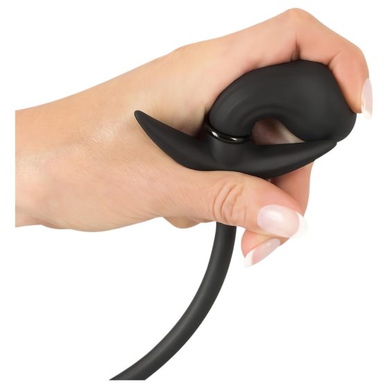 You2Toys - Black Inflatable Beaded Anal Plug