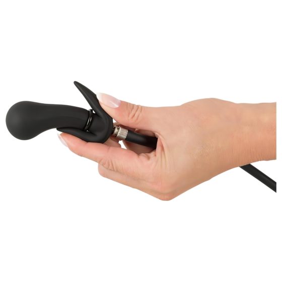 You2Toys - Black Inflatable Beaded Anal Plug