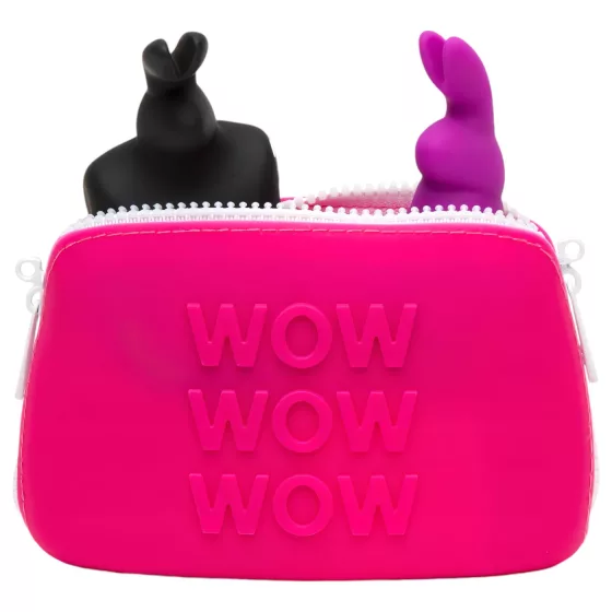 Happyrabbit - sex toy cosmetic bag (pink) - small