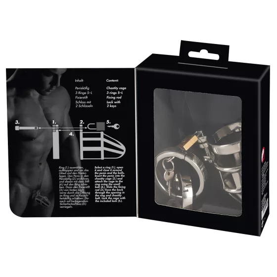 You2Toys - Chastity Cage: Secure Metal Lockable Cage