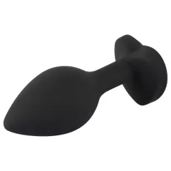 You2Toys Gemstone Anal Plug - Black with White Gem
