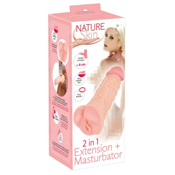 Nature Skin - 2-in-1 Realistic Sleeve & Enhancer (Natural)