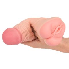   Nature Skin - 2in1 artificial pussy and penis sheath (natural)