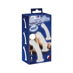   Crystal Clear - Acorn Anal Dildo Set - 3 Pieces (Transparent)