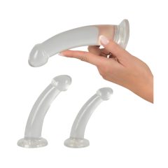  Crystal Clear - Acorn Anal Dildo Set - 3 Pieces (Transparent)