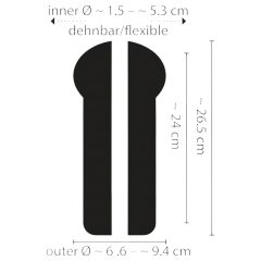   You2Toys Pussy to Go Delicious - Dark Natural Stimulation Sleeve
