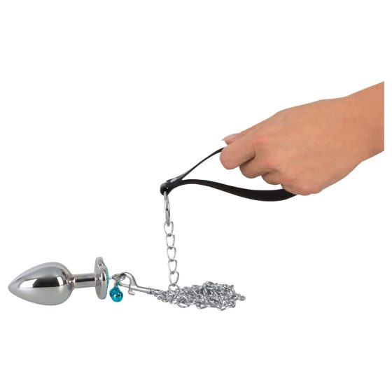 You2Toys - Silver Anal Plug Set with Leash