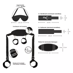 Bad Kitty - Neck-Wrist-Ankle Restraints (Black)