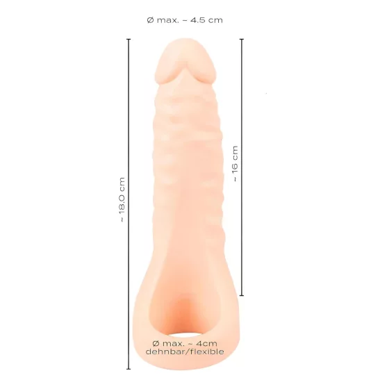 Realistixxx Double F - Lifelike Dildo with Ring (Natural)
