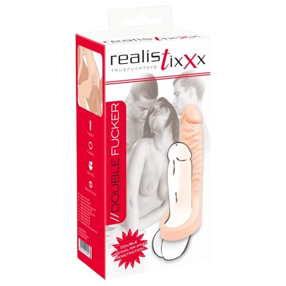 Realistixxx Double F - Lifelike Dildo with Ring (Natural)