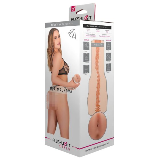 Fleshlight Mia Malkova Boss - Lifelike Rear Masturbator (Natural)