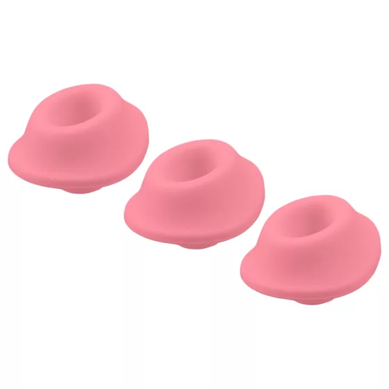 Womanizer Premium Eco - Replacement Suction Heads Set - Pink (3 pcs) - L
