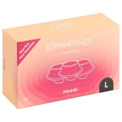 Womanizer L - Extra Suction Cup Set - Black (3 pcs) - Large