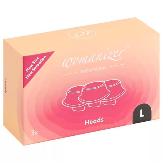 Womanizer L - Replacement Suction Hood Set - Black (3 pcs) - Large