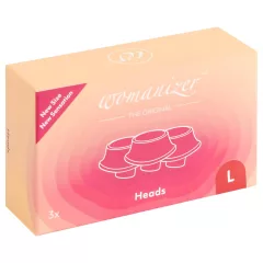   Womanizer L - Replacement Suction Cap Set - Red (3pcs) - Large