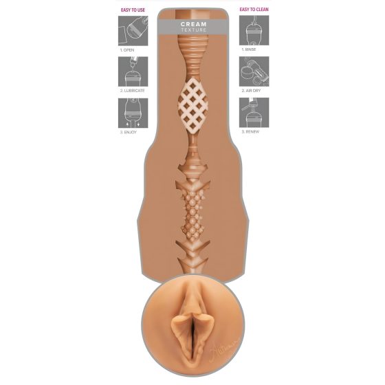 Fleshlight Autumn Falls Cream - Realistic Vagina (Natural)
