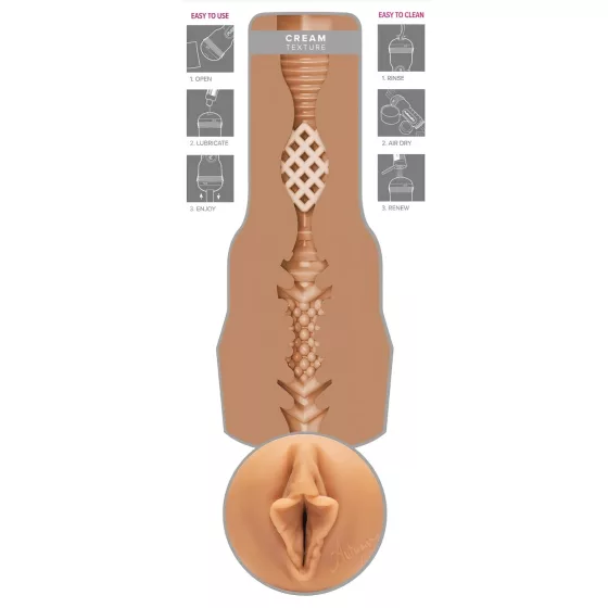 Fleshlight Autumn Falls Cream - Realistic Vagina (Natural)