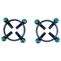 Bad Kitty - Twisted Nipple Jewelry (Circle) - Blue