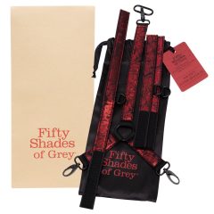 Fifty shades of grey - neck tie set (black and red)