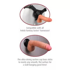   Deluxe Real Feel No.7 - Realistic Vibrator with Scrotum (Natural) 