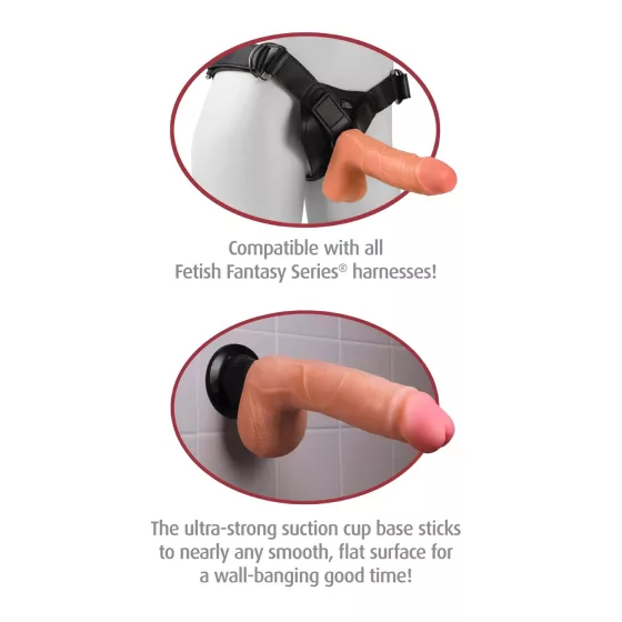 Deluxe Real Feel No. 9 - Lifelike Dildo Vibrator (Natural) 