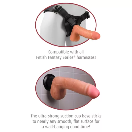 Deluxe Real Feel No. 9 - Lifelike Dildo Vibrator (Natural) 