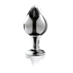 Icicles No. 25 - Clear Glass Tapered Anal Plug