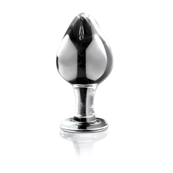 Icicles No. 25 - Clear Glass Tapered Anal Plug