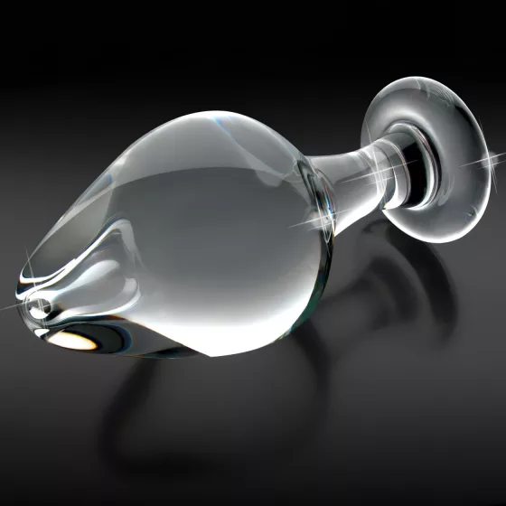 Icicles No. 25 - Clear Glass Tapered Anal Plug