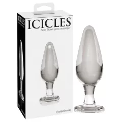 Icicles No. 26 - tapered glass anal plug (clear)