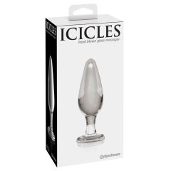 Icicles No. 26 - conical glass anal dildo (translucent)