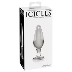 Icicles No. 26 - tapered glass anal plug (clear)
